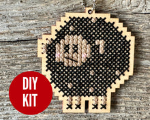 Load image into Gallery viewer, Bob-Bob Black Sheep cross stitch kit