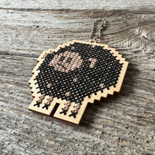 Load image into Gallery viewer, Bob-Bob Black Sheep cross stitch kit