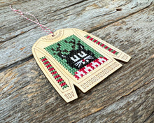 Load image into Gallery viewer, Clarence cat ugly sweater cross stitch kit