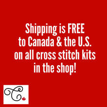 Load image into Gallery viewer, Chickadee cross stitch ornament kit