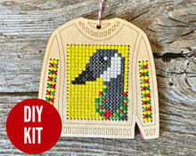 Load image into Gallery viewer, Canada goose ugly sweater cross stitch kit