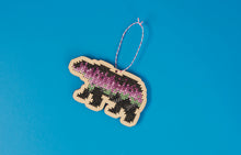 Load image into Gallery viewer, Borealis bear cross stitch kit