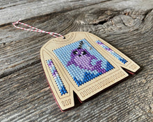 Load image into Gallery viewer, Narwhal sweater cross stitch kit