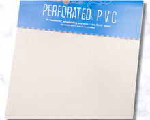 Load image into Gallery viewer, Perforated PVC sheet with blue packaging on a white background