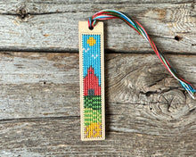 Load image into Gallery viewer, Prairie farm cross stitch bookmark kit