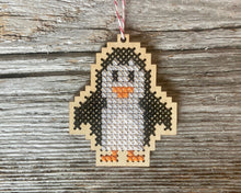 Load image into Gallery viewer, Baby penguin cross stitch kit