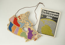 Load image into Gallery viewer, Canada map wall hanging cross stitch kit