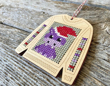 Load image into Gallery viewer, Hippo ugly sweater cross stitch kit