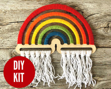 Load image into Gallery viewer, DIY rainbow wall hanging craft kit