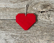 Load image into Gallery viewer, Transgender pride flag heart DIY laser cut wood cross stitch kit