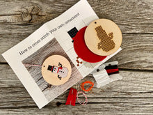 Load image into Gallery viewer, Snowman ornament kit