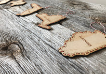 Load image into Gallery viewer, Stitched state ornament of your choice (finished)