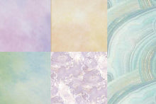 Load image into Gallery viewer, Printed DMC Charles Craft AIDA 15" x 18" cross stitch fabric available in amethyst, sunset, sandstorm, morning dew, blue agate & moonstone