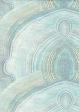 Load image into Gallery viewer, 14 Count Blue Agate DMC Charles Craft AIDA 15" x 18" printed cross stitch needlepoint embroidery fabric (green & blue swirl tie-dye mix)