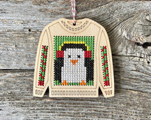 Load image into Gallery viewer, Ugly sweater kit with penguin ornament kit