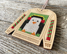 Load image into Gallery viewer, Ugly sweater kit with penguin ornament kit