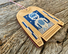 Load image into Gallery viewer, Yeti ugly sweater cross stitch kit
