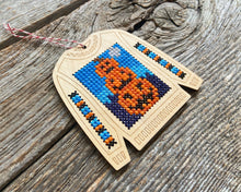 Load image into Gallery viewer, Halloween ugly sweater cross stitch kit
