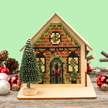 Load image into Gallery viewer, 3D Christmas village mantle house
