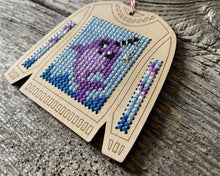 Load image into Gallery viewer, Narwhal sweater cross stitch kit
