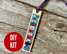 Load image into Gallery viewer, Lighthouse cross stitch bookmark kit
