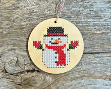 Load image into Gallery viewer, Squishy snowman ornament kit
