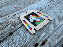 Load image into Gallery viewer, Unicorn sweater cross stitch kit
