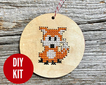 Load image into Gallery viewer, Frankie fox cross stitch kit
