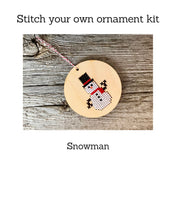 Load image into Gallery viewer, Snowman ornament kit

