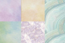 Load image into Gallery viewer, Printed DMC Charles Craft AIDA 15&quot; x 18&quot; cross stitch fabric available in amethyst, sunset, sandstorm, morning dew, blue agate &amp; moonstone
