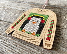 Load image into Gallery viewer, Ugly sweater kit with penguin ornament kit
